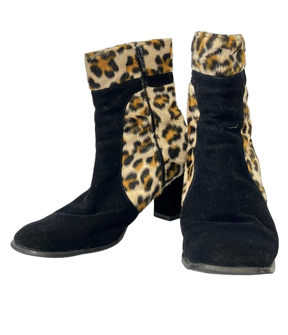 フェンディ レオパードショートブーツ レディース SIZE 36 1/2 (M) FENDI