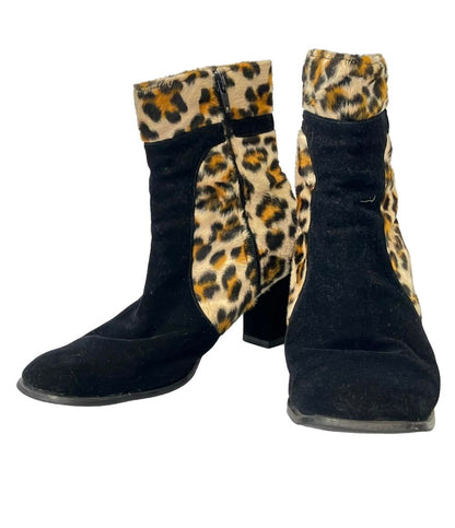 フェンディ レオパードショートブーツ レディース SIZE 36 1/2 (M) FENDI