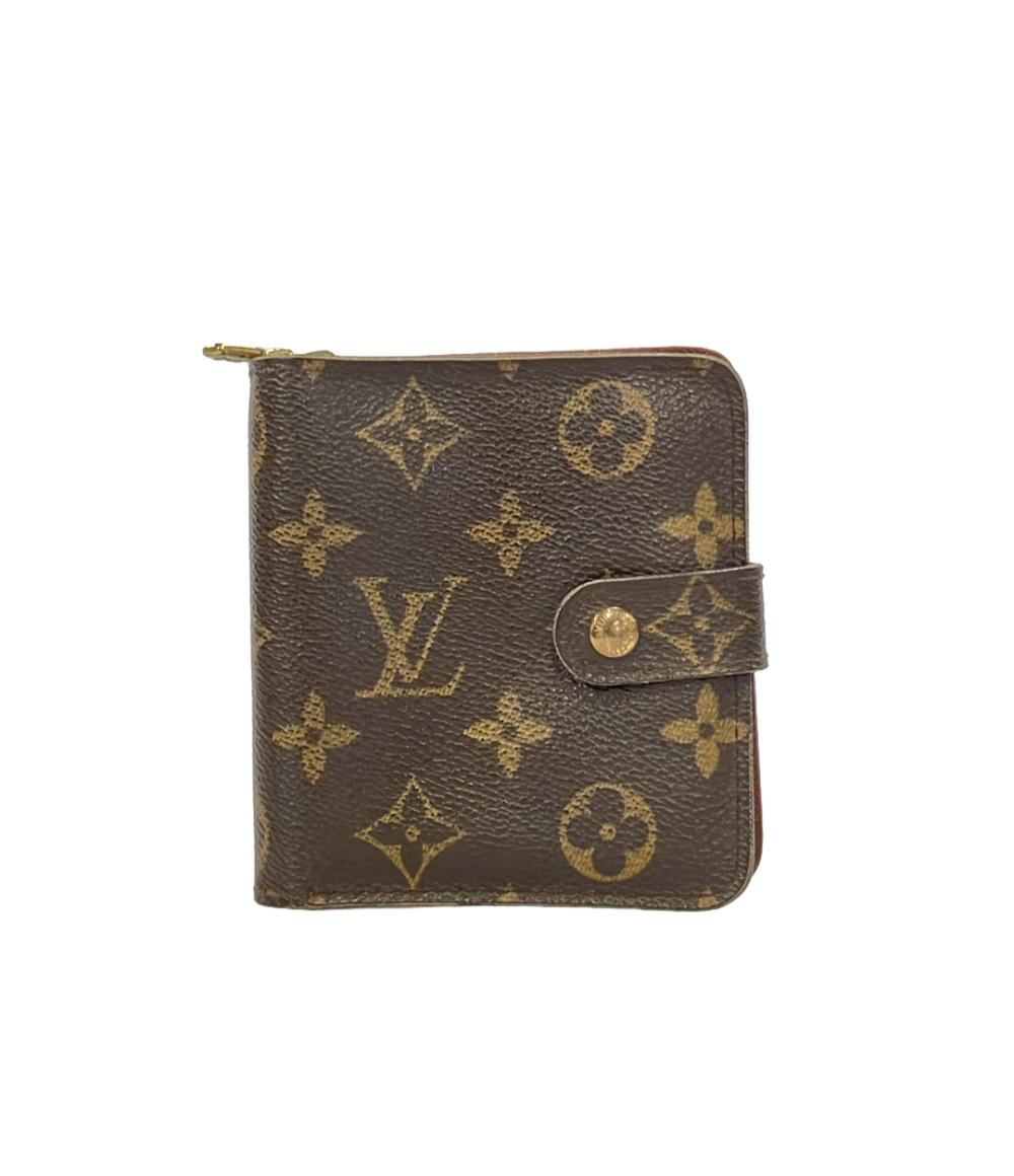 ルイヴィトン 二つ折り財布 コンパクトジップ モノグラム M61667［廃番］ メンズ LOUIS VUITTON