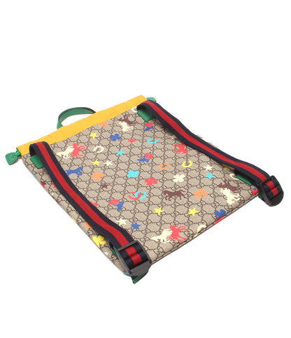 美品 GUCCI リュック ナップザック チルドレンズ GGスプリーム 550775 622011 レディース グッチ