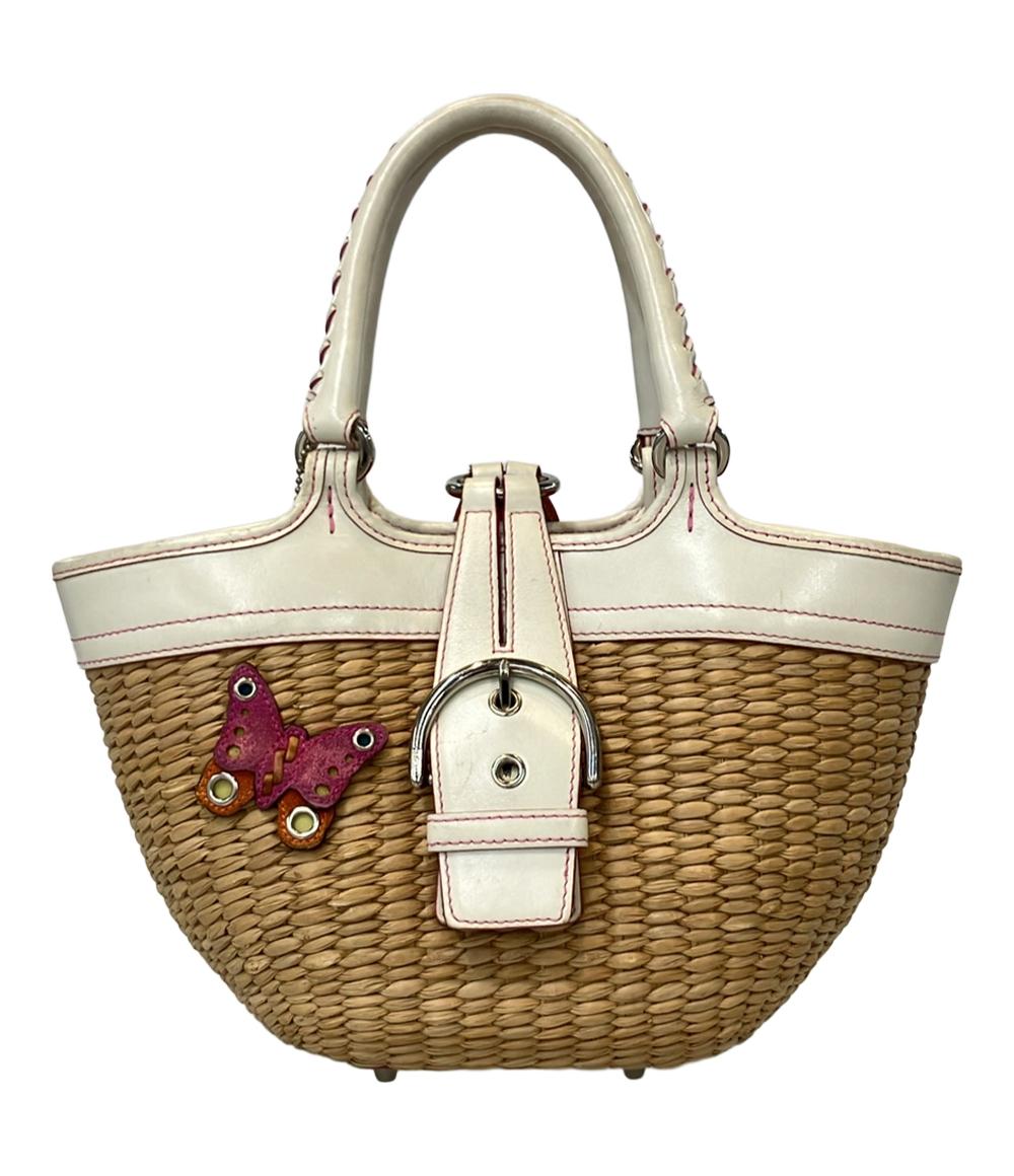 コーチ ハンドバッグ カゴバッグ ストローバッグ バタフライ 6270 レディース COACH