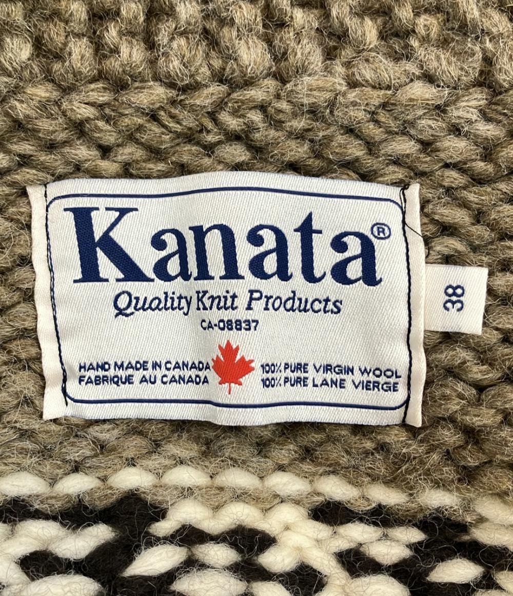 KANATA 長袖 カウチンニット ジップアップ メンズ SIZE 38 カナタ