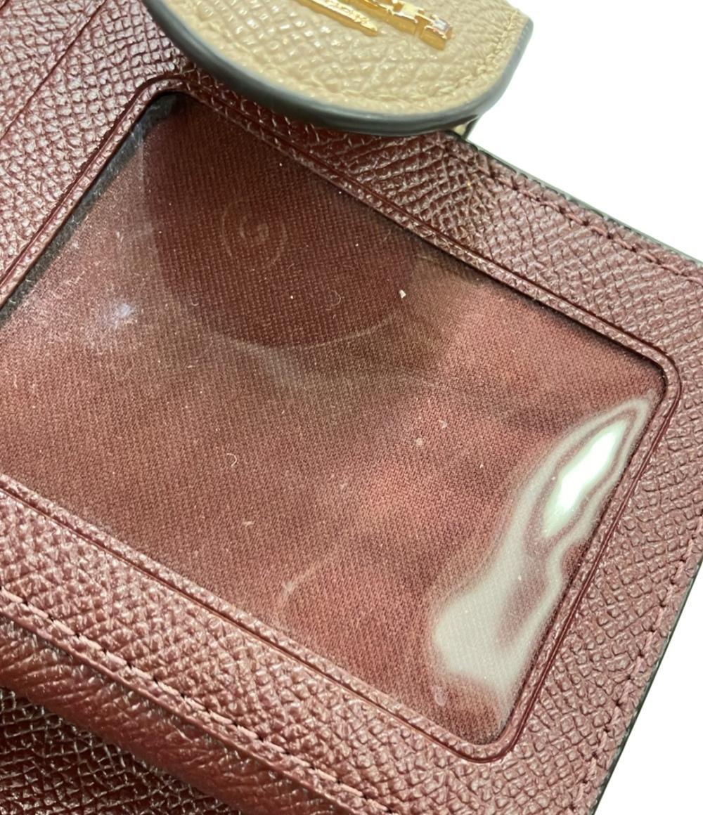 COACH 二つ折り財布 ベージュ 6390 レディース コーチ