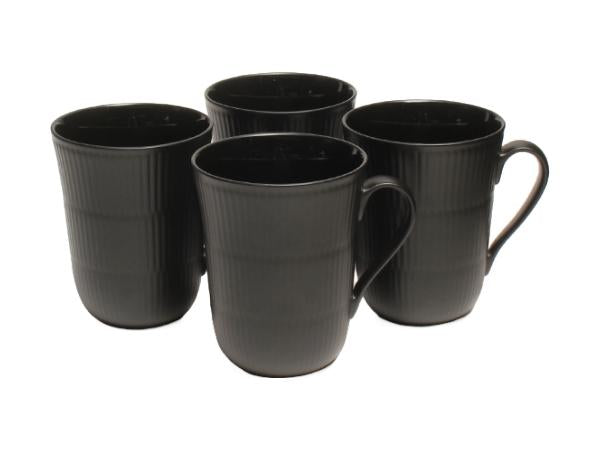 美品 Royal Copenhagen マグカップ 4点セット ブラック ロイヤルコペンハーゲン