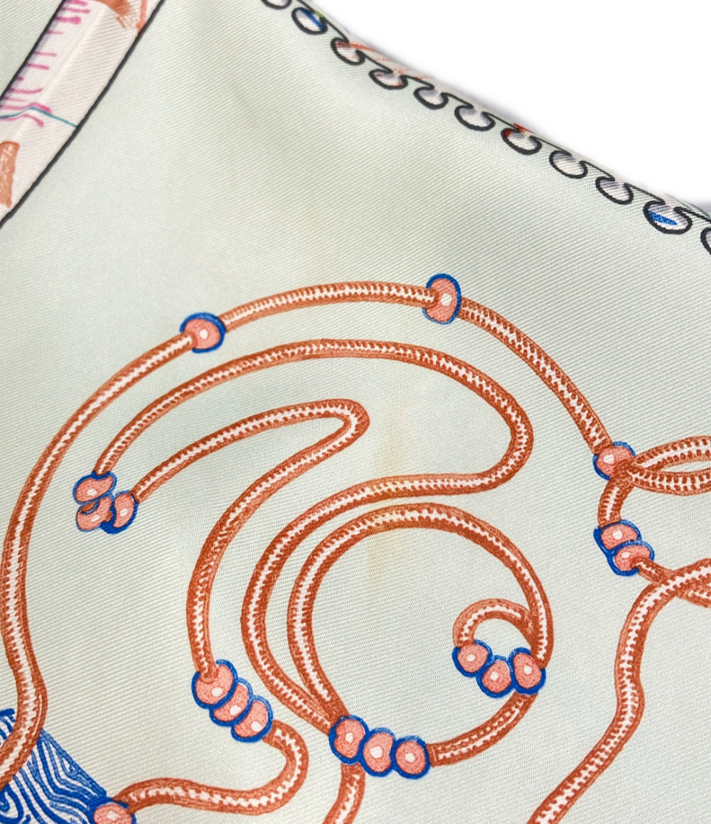 HERMES スカーフ シルク100% カレ90 Chevaloscope レディース エルメス