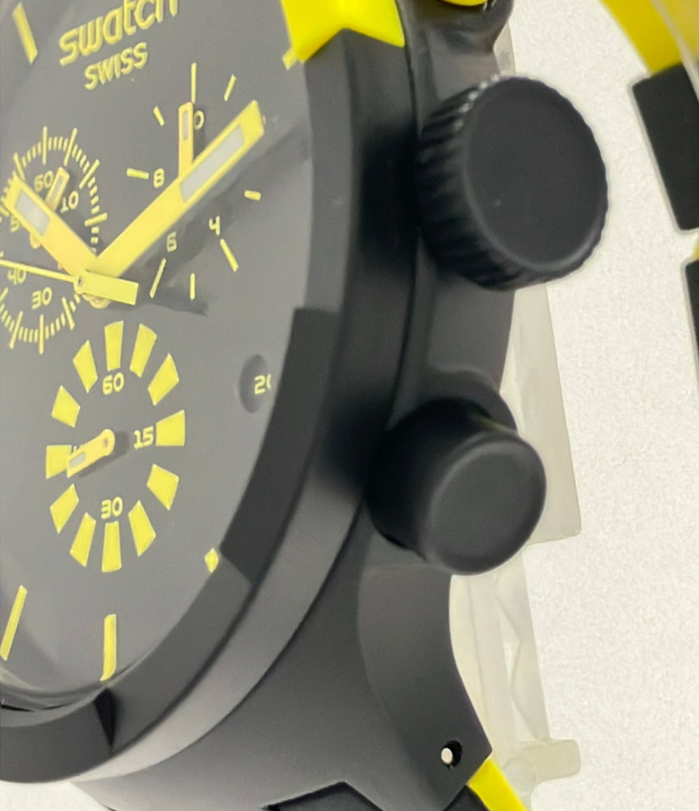 Swatch 腕時計 クオーツ ブラック メンズ スウォッチ