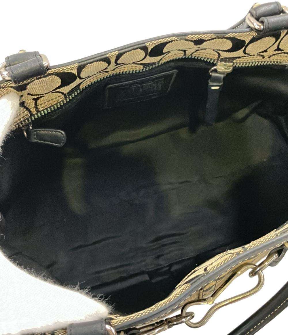 COACH トートバッグ ショルダーバッグ 肩掛け シグネチャー 8K07