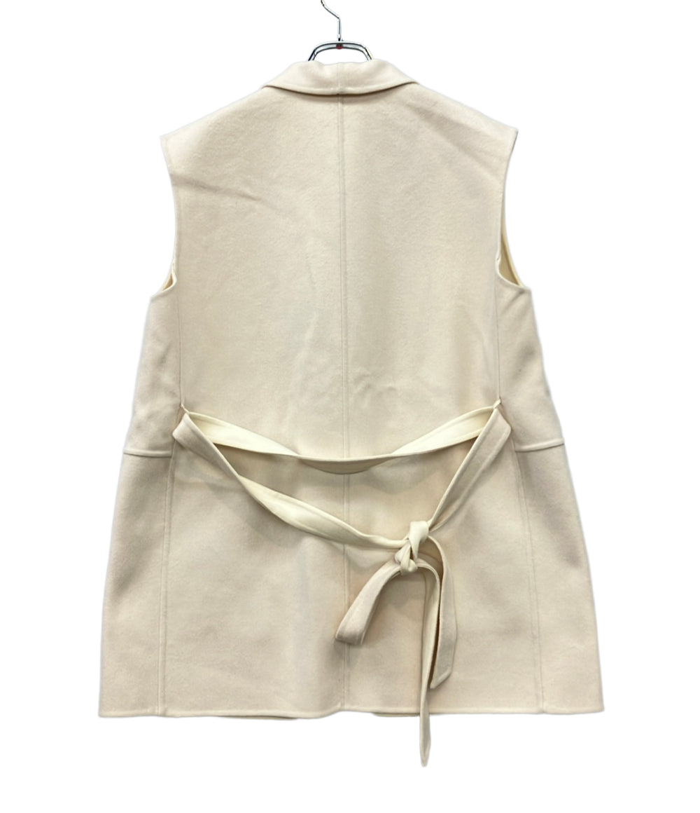 Drawer ウール ベルテッド ショールカラー ベスト 6522-234-0789 レディース SIZE 36 (S) ドゥロワー