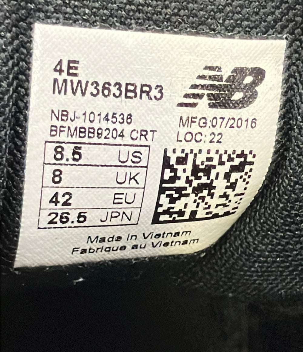 NEW BALANCE ローカットスニーカー サイドジップ MW363BR3 メンズ SIZE 26.5 ニューバランス