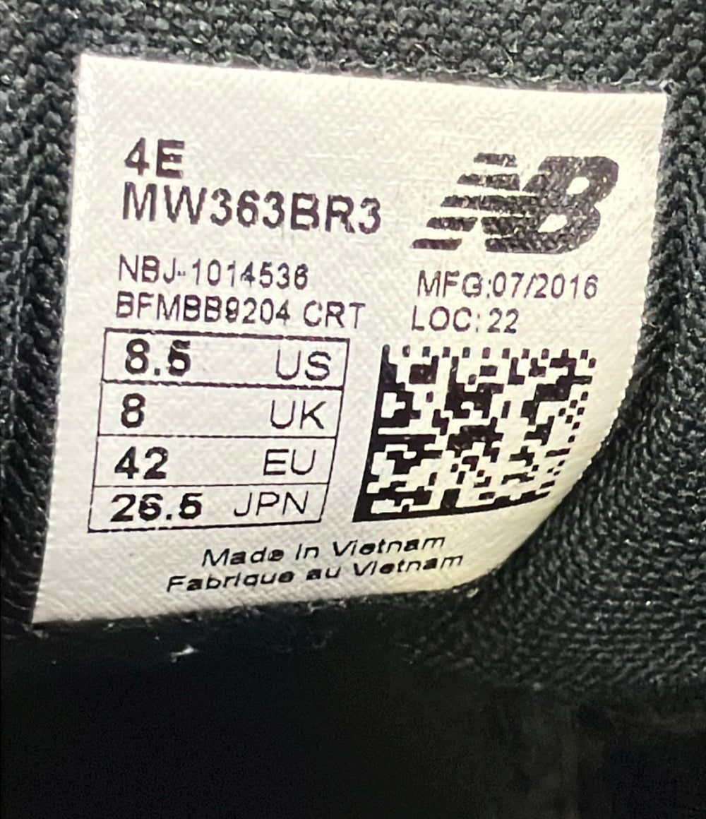 NEW BALANCE ローカットスニーカー サイドジップ MW363BR3 メンズ SIZE 26.5 ニューバランス