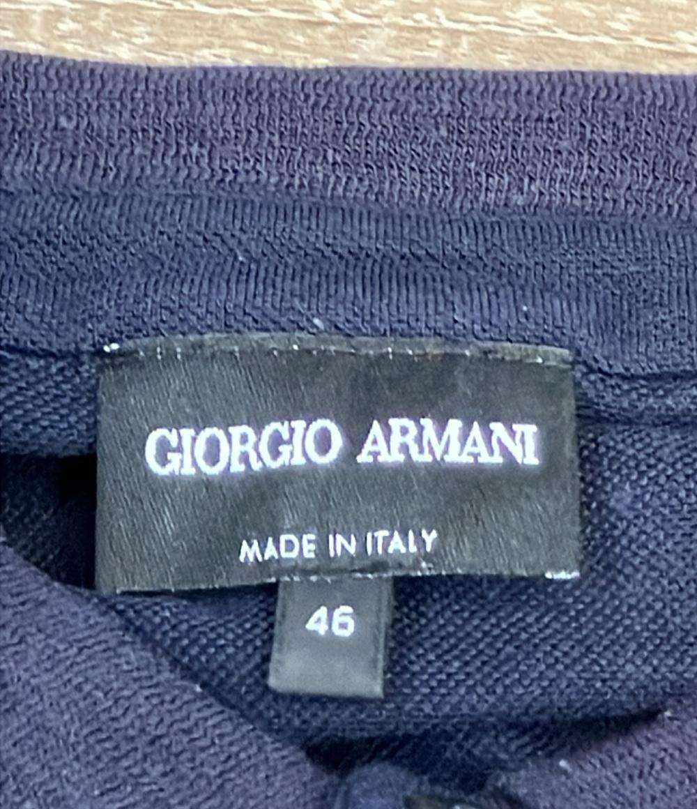 GIORGIO ARMANI 半袖ポロシャツ フロントボタン留め ストレートヘム 6YSF53 SJSFZ メンズ SIZE 46 (S) ジョルジオアルマーニ