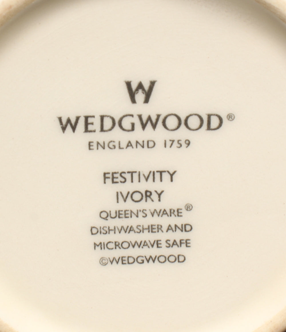 ウェッジウッド マグカップ 2点セット ペア フェスティビティ FESTIVITY アイボリー ブルー Wedgwood