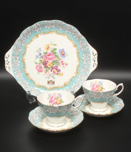 ROYAL ALBERT B&Bプレート 皿 27cm カップ＆ソーサー2客 3点セット エンチャントメント ロイヤルアルバート