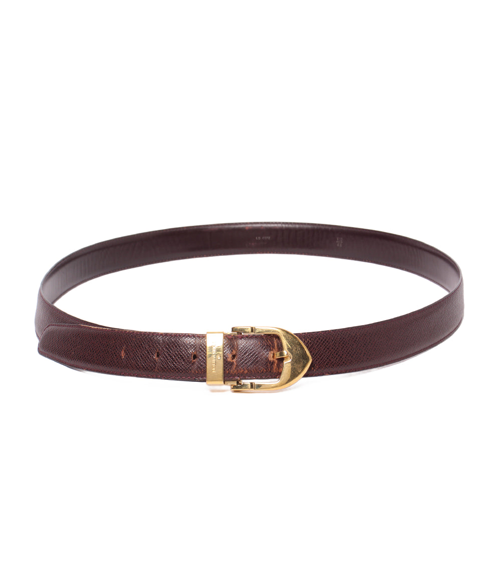 訳あり LOUIS VUITTON ベルト サンチュール クラシック タイガ M6841 メンズ ルイ・ヴィトン