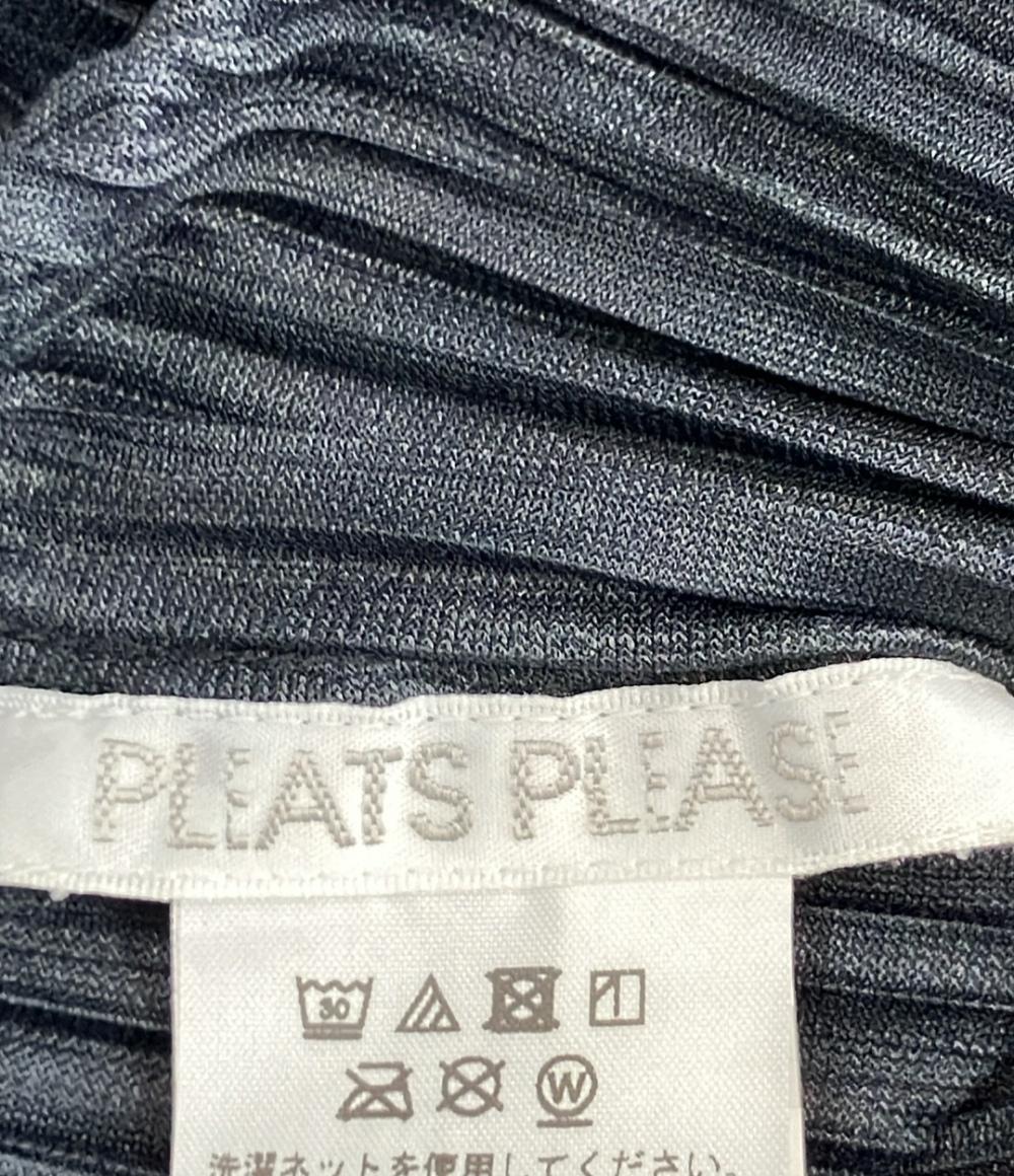 美品 PLEATS PLEASE 長袖カーディガン  プリーツロングカーディガン PP21-JA283 レディース SIZE 4 (XL) プリーツプリーズ