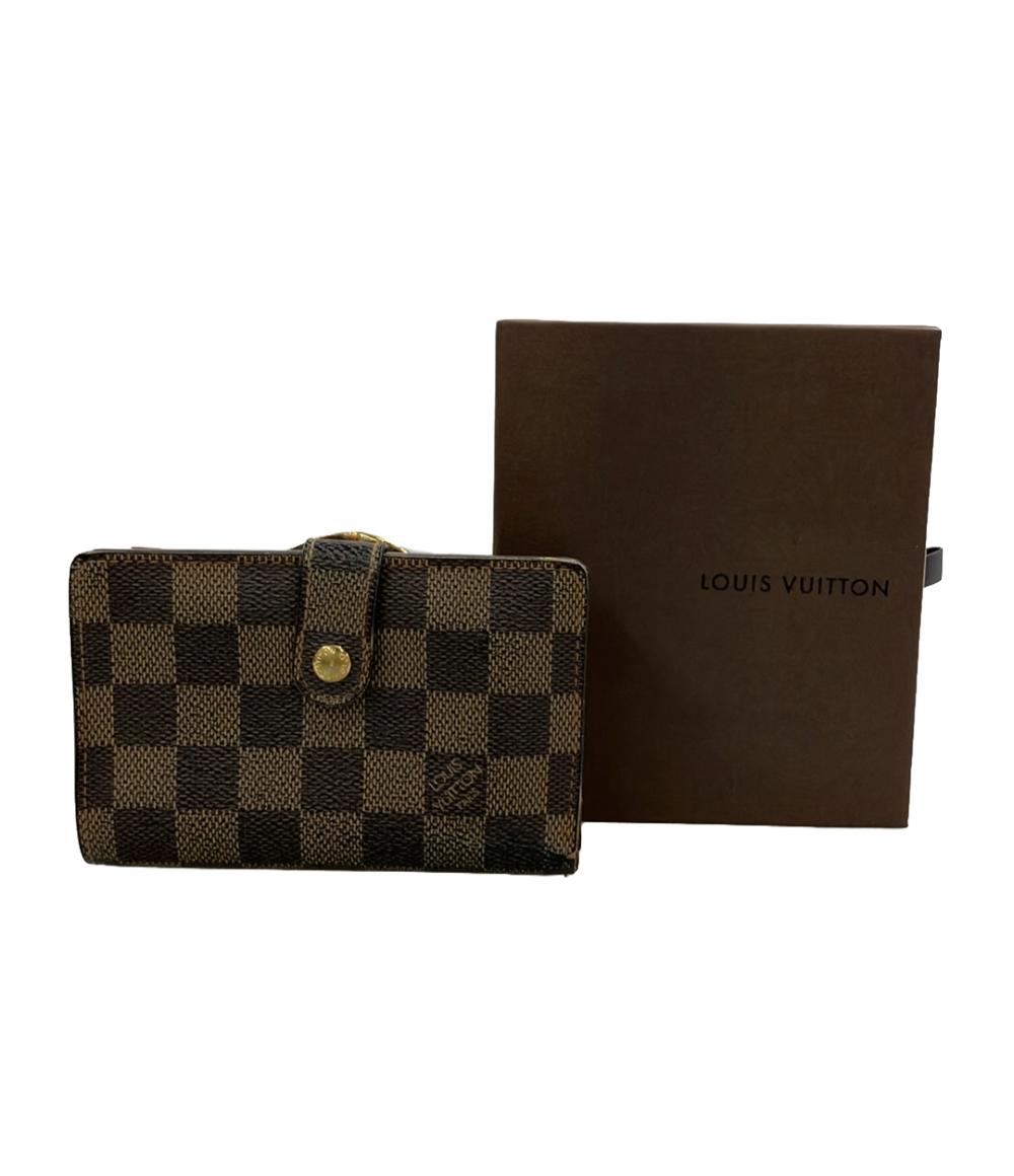 ルイヴィトン 二つ折りがま口財布 ポルトモネビエ ヴィエノワ ダミエ N61664 レディース LOUIS VUITTON