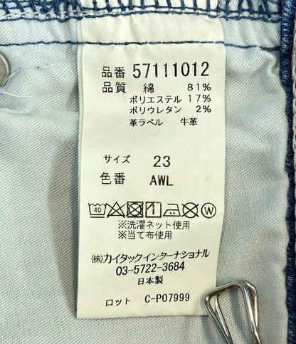 ヤヌーク カットオフデニムパンツ ウォッシュ加工 レディース SIZE 23 (XS) YANUK