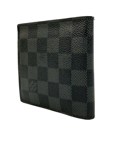 LOUIS VUITTON 二つ折り財布 キャンバス ポルトフォイユマルコ ダミエ グラフィット N62664 メンズ ルイ・ヴィトン