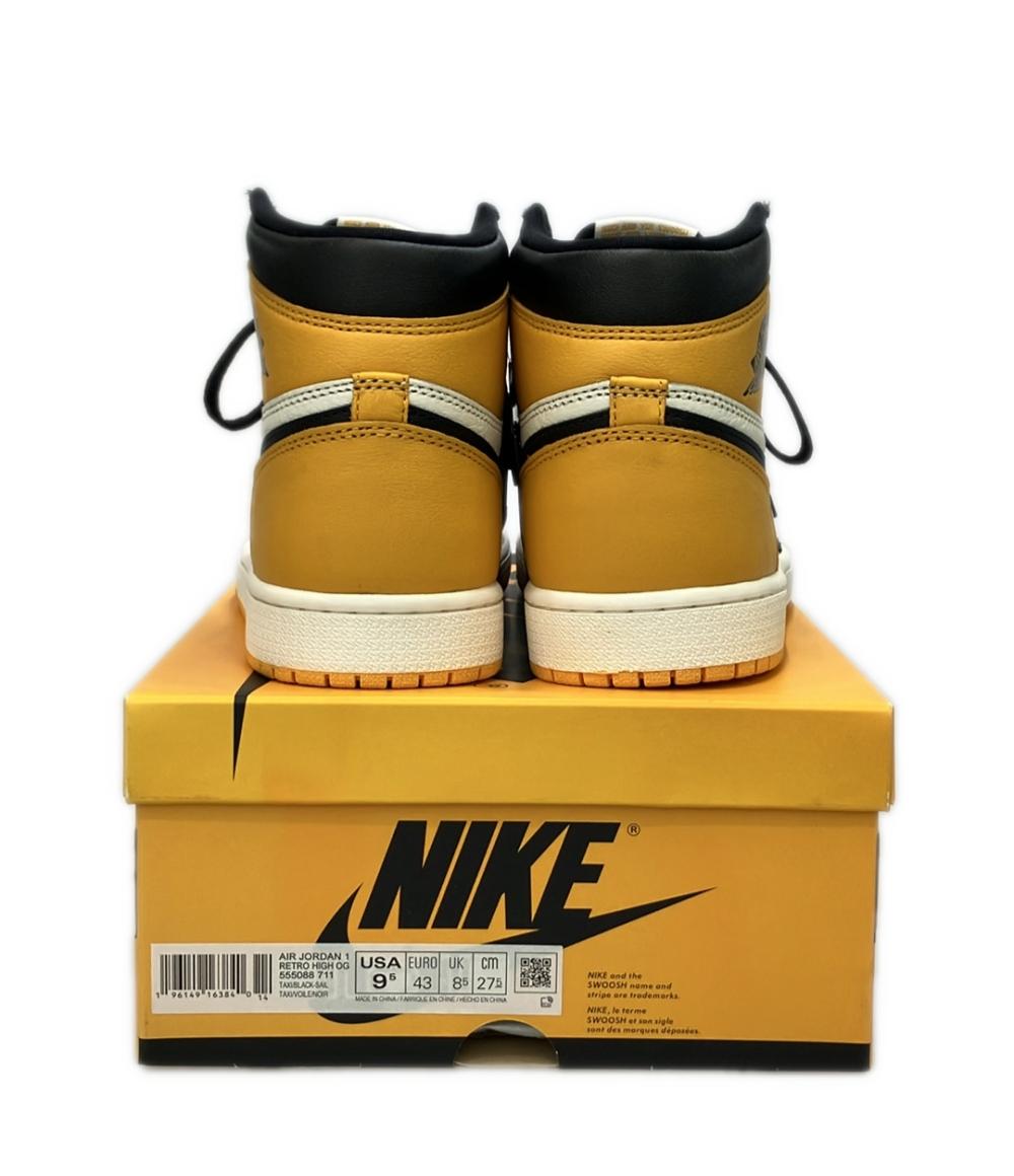 美品 Air Jordan NIKE ハイカットスニーカー タクシー エアジョーダン1 レトロ ハイ OG 555088-711 メンズ SIZE 27.5 (L) エアジョーダン ナイキ