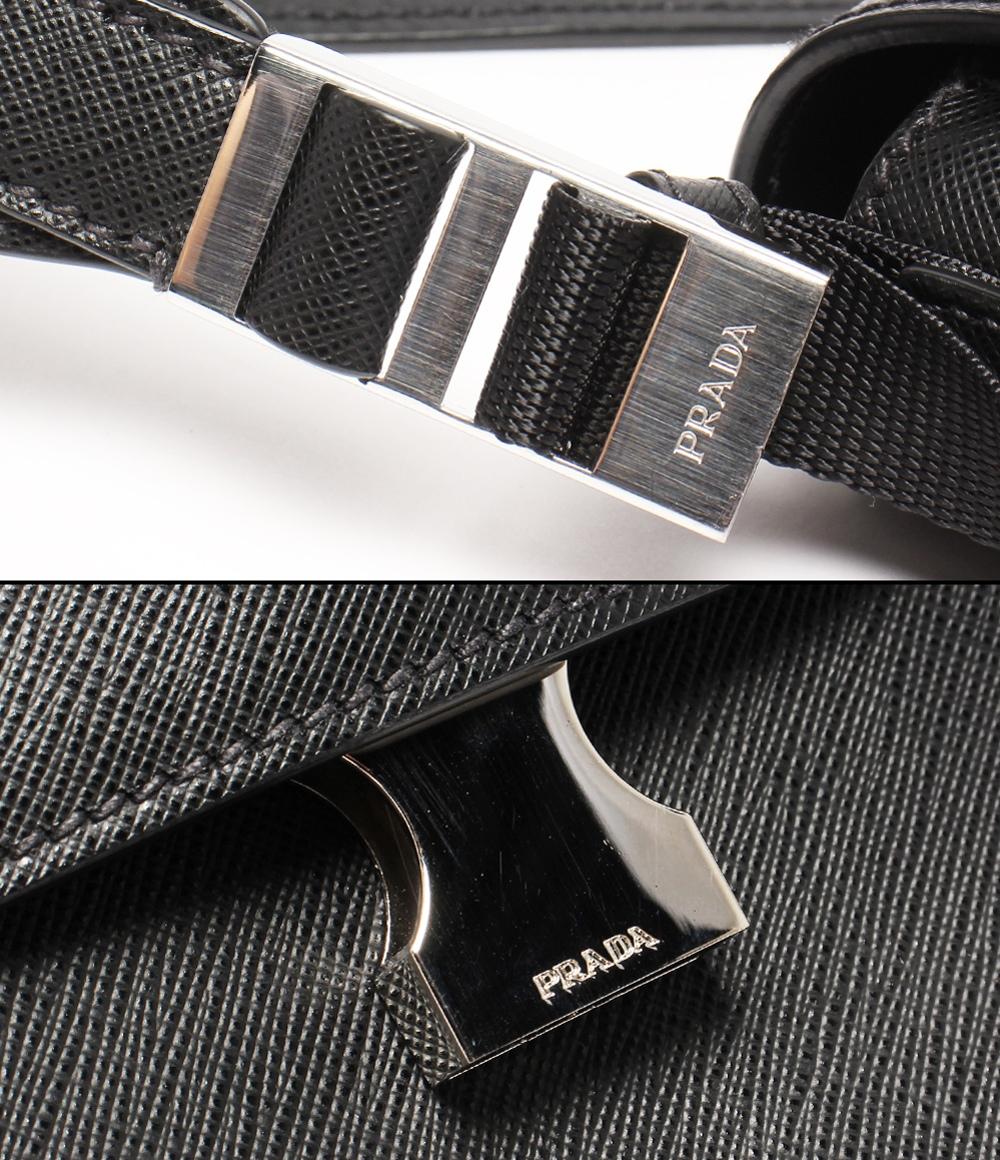 美品 プラダ ショルダーバッグ 斜め掛け サフィアーノ 2VD019 メンズ PRADA