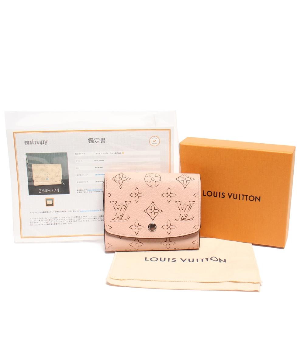 【ニャンちゃん】ルイヴィトン ポルトフォイユ イリス コンパクト 二つ折り LOUIS VUITTON ルイヴィトン 二つ折り財布 レディース マヒナ