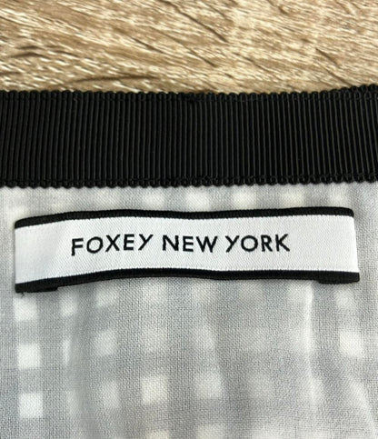 フォクシー ニューヨーク フレアスカート チェック柄 40089-NASFZ118PR レディース SIZE 40 (M) FOXEY NEW YORK