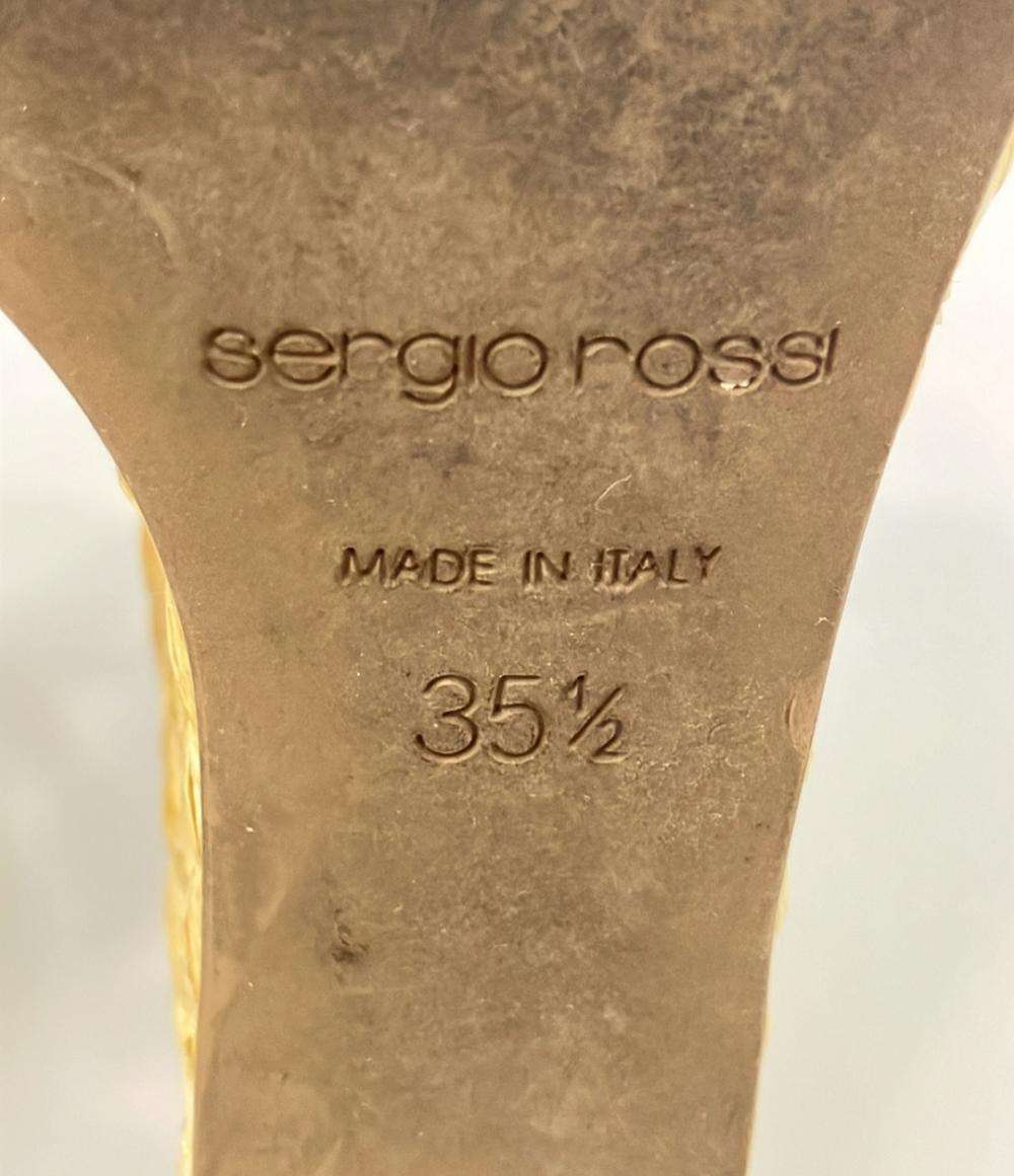 訳あり セルジオロッシ ウェッジソールサンダル レディース SIZE 35 1/2 (S) Sergio Rossi