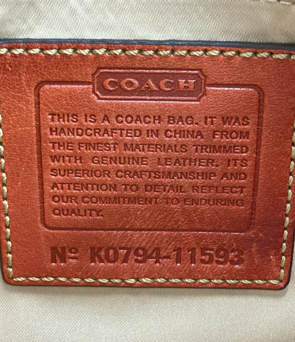 COACH ショルダーバッグ 斜め掛け キャンバスレザー シグネチャー 11593 レディース コーチ