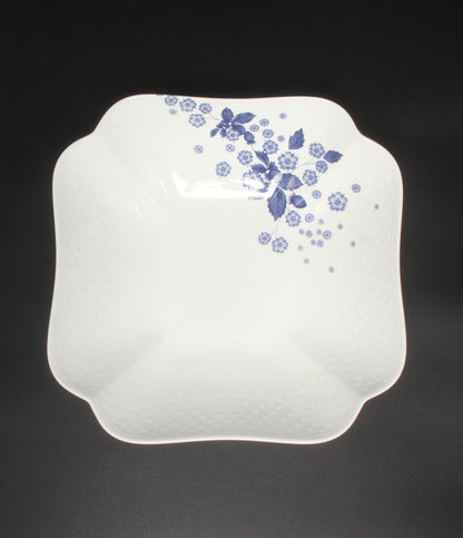 美品 WEDGWOOD スクエアボウル 皿 23cm ストロベリーブルーム インディゴ ウェッジウッド