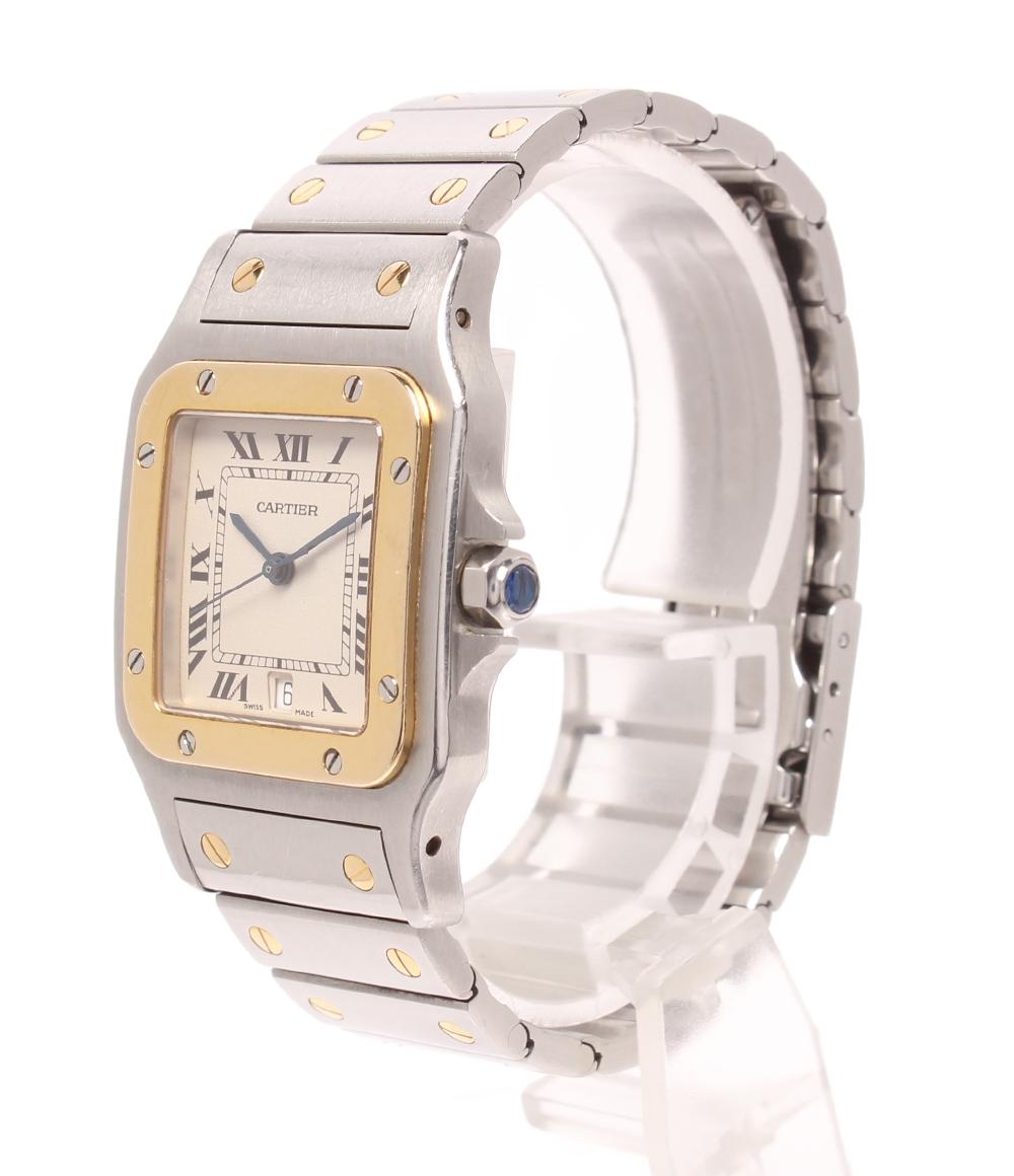 Cartier 腕時計 サントス ガルベ LM クオーツ W20011C4 メンズ カルティエ