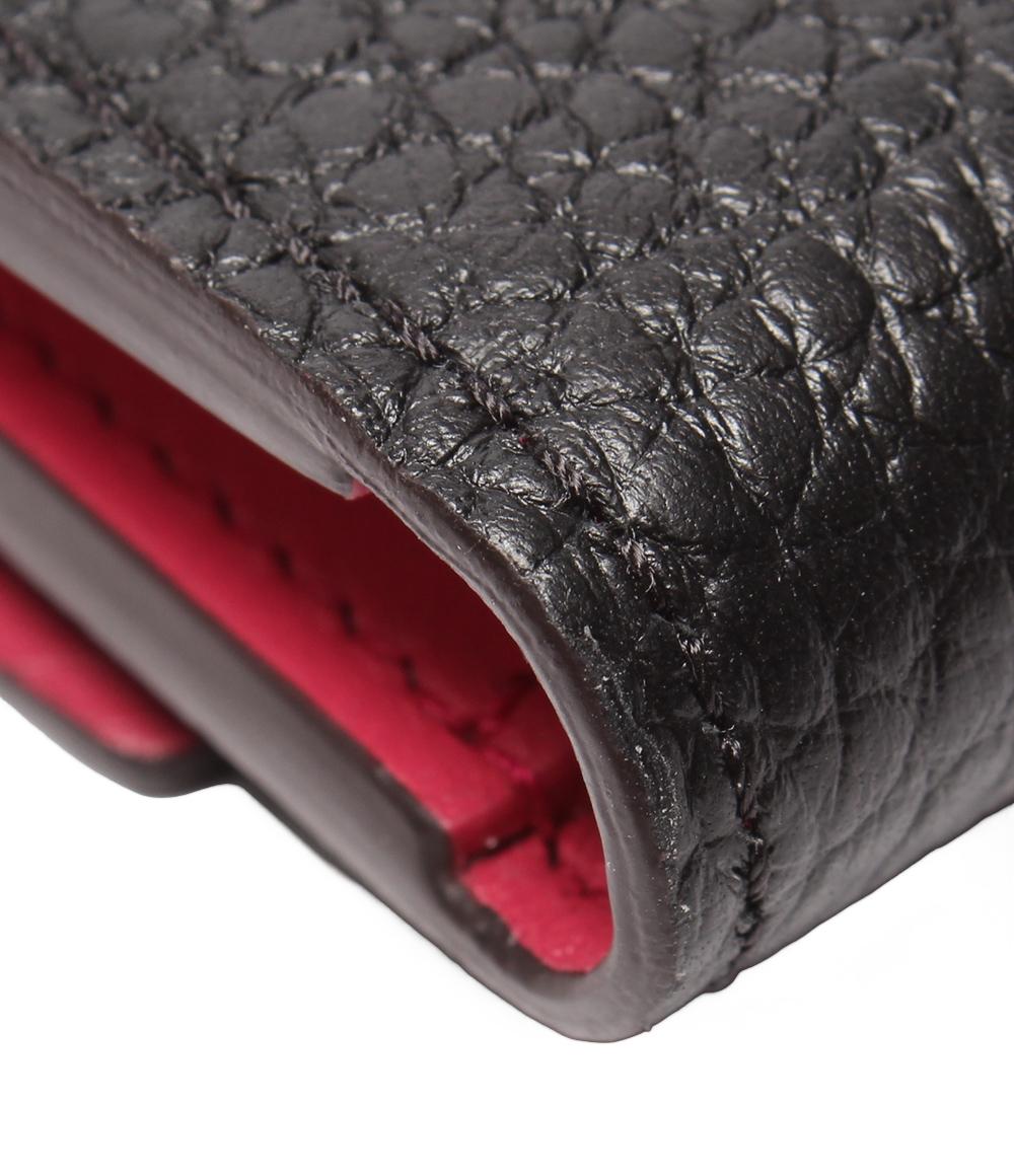 美品 ルイ・ヴィトン 三つ折り財布 ポルトフォイユ カプシーヌ コンパクト M62157 レディース LOUIS VUITTON