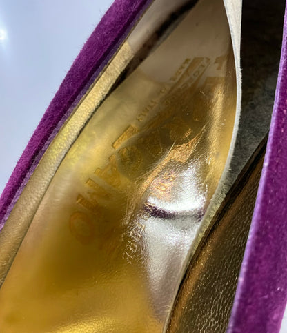 Salvatore Ferragamo スウェードパンプス DF 24146 171 レディース SIZE 8 サルヴァトーレフェラガモ
