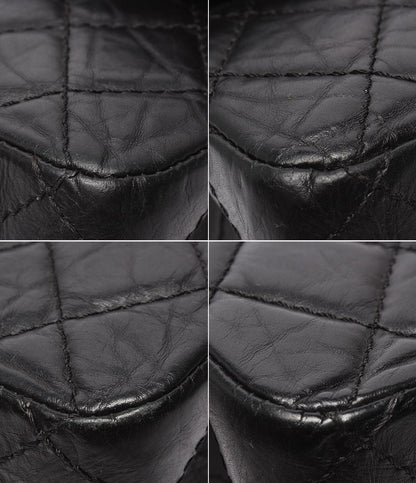 CHANEL チェーンショルダーバッグ 2.55 ダブルフラップ ダブルチェーン マトラッセ ラムスキン ゴールド金具 レディース シャネル