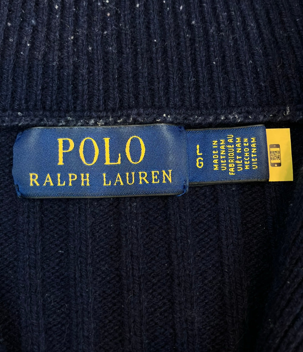 POLO RALPH LAUREN ハーフジップニット メンズ SIZE L ポロ・ラルフローレン