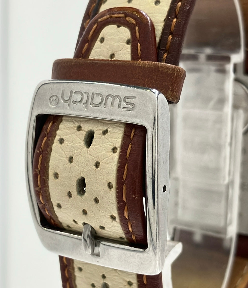 Swatch 腕時計 アイロニー IRONY クオーツ ブラウン メンズ スウォッチ