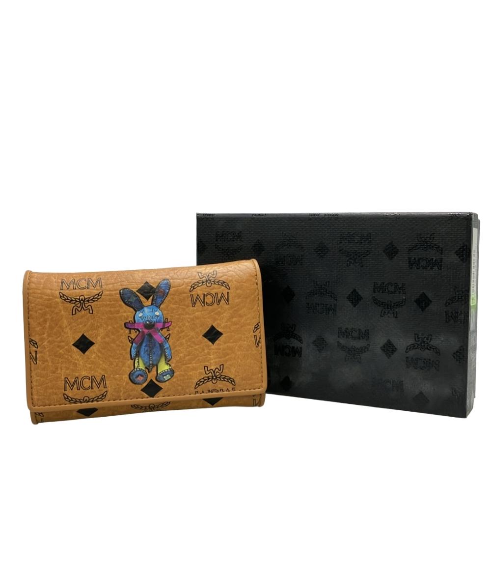 美品 MCM 三つ折り財布 メンズ レディース エムシーエム