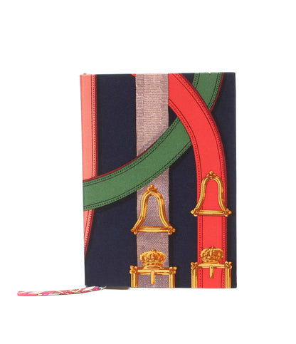 美品 HERMES シルクノート 布カバーノート カヴァルカドゥール柄 レディース メンズ エルメス