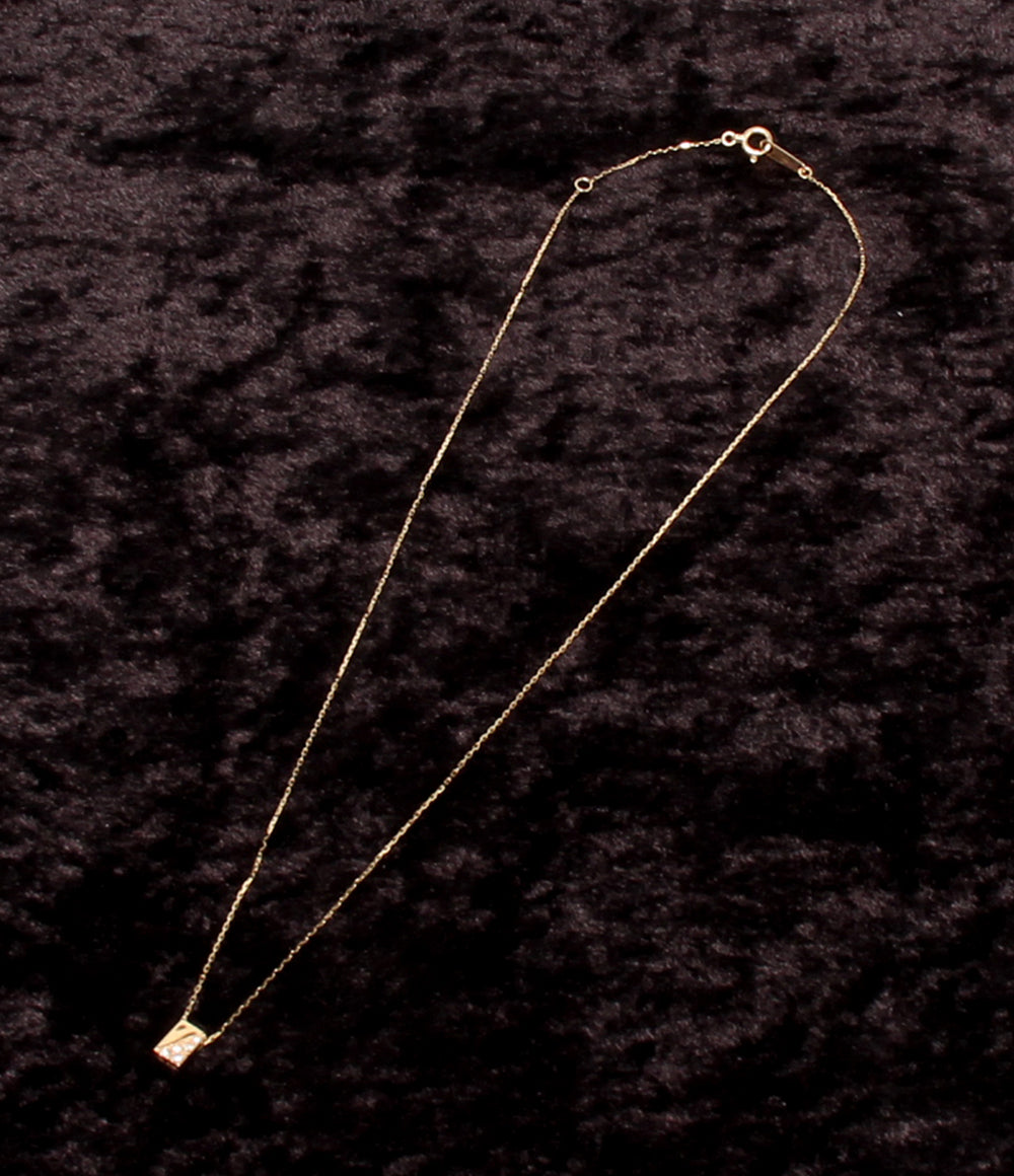 美品 VENDOME AOYAMA ネックレス K10 ダイヤ レディース ヴァンドームアオヤマ