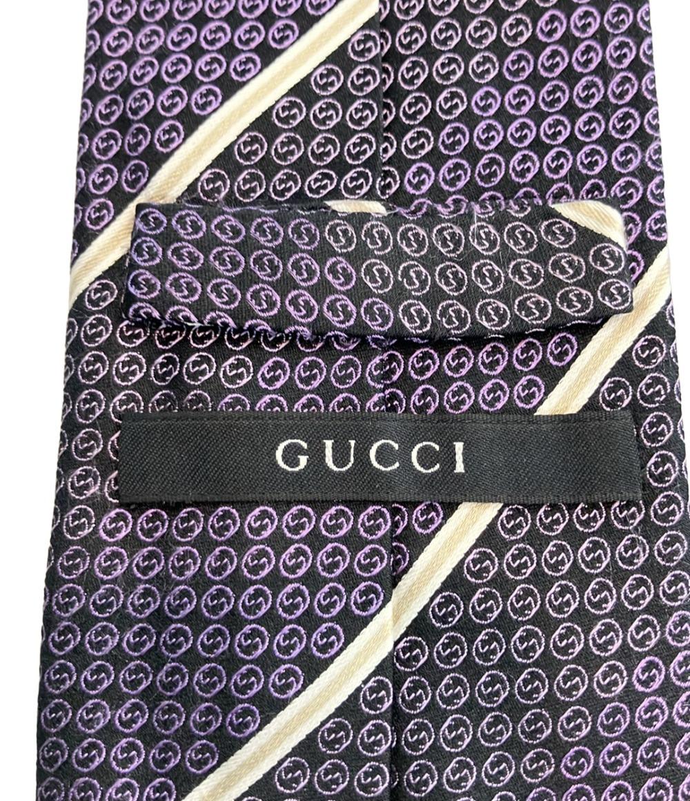 グッチ ネクタイ シルク100% 総柄 メンズ GUCCI