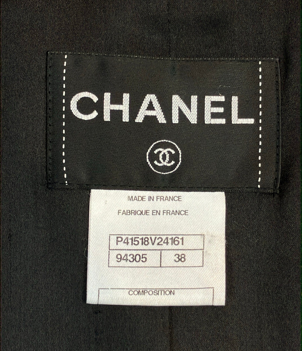 CHANEL ウール カシミヤ ケープ調 コート P41518V24161 レディース SIZE 38 (M) シャネル