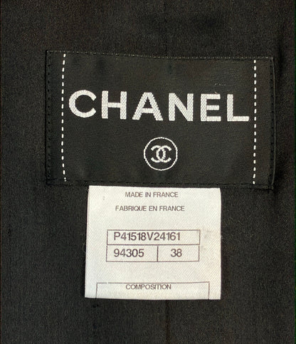 CHANEL ウール カシミヤ ケープ調 コート P41518V24161 レディース SIZE 38 (M) シャネル