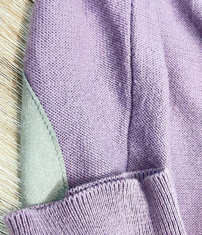 Maison Martin Margiela 長袖カーディガン  エルボーパッチ くすみパープル S30HA0582 Fab メンズ SIZE S メゾンマルタンマルジェラ