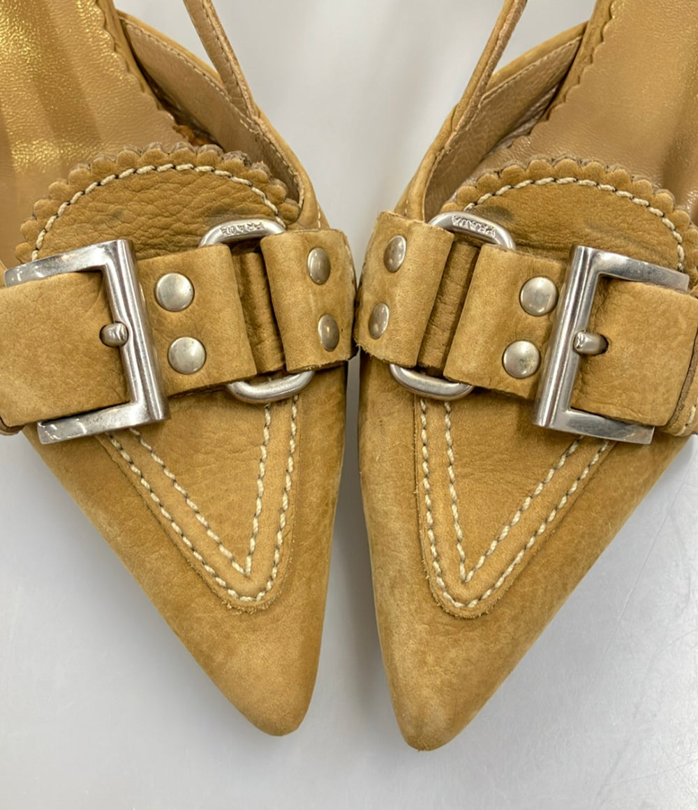 PRADA スリングバックパンプス レディース SIZE 34 1/2 プラダ