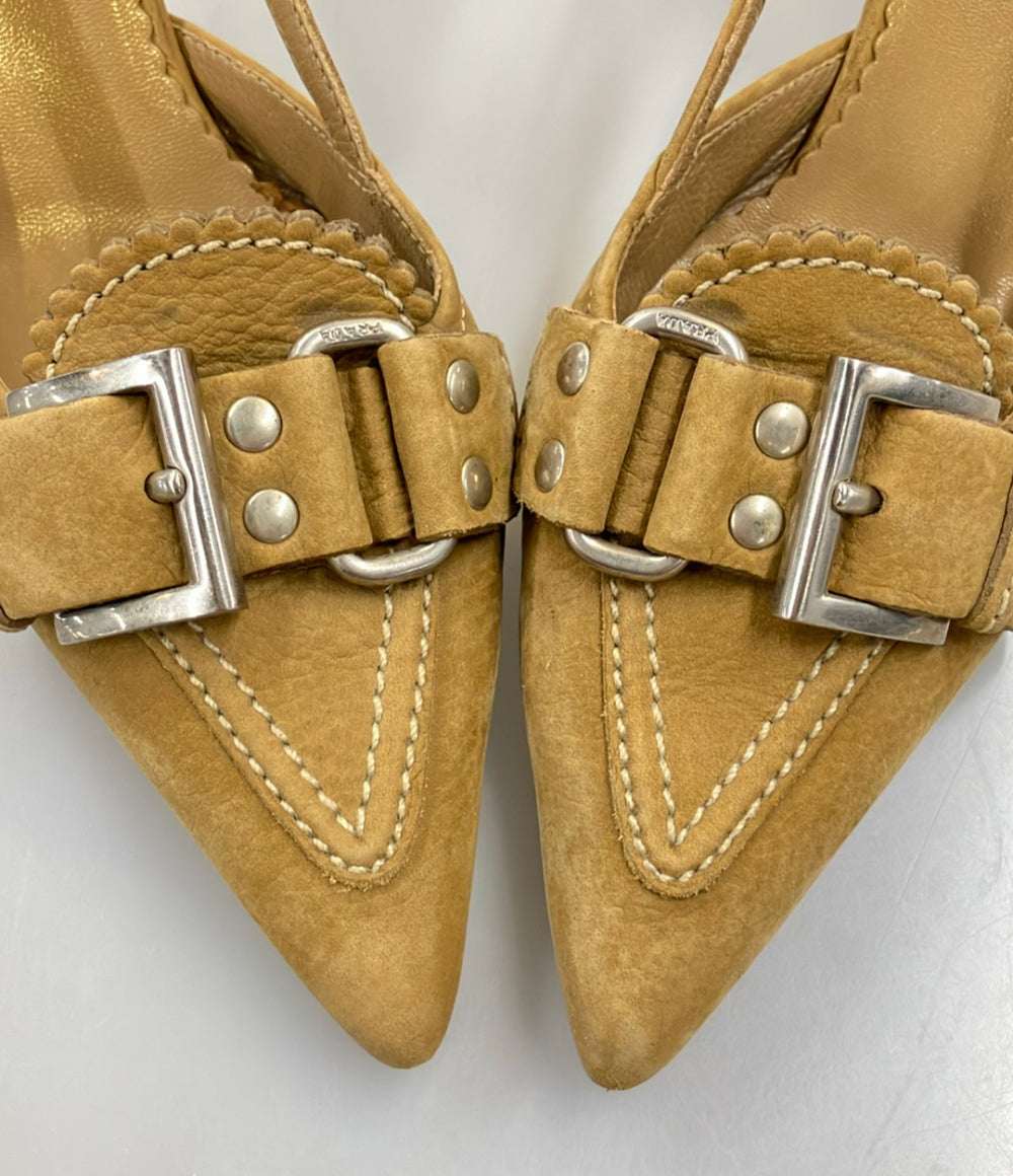 PRADA スリングバックパンプス レディース SIZE 34 1/2 プラダ