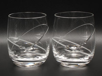美品 WEDGWOOD グラス タンブラー 2点セット ペア プロミシス ウィズディスリング ウエッジウッド