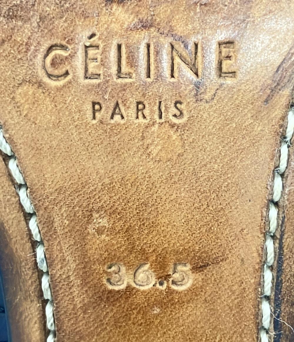 セリーヌ タッセルパンプス チャンキーヒール レディース SIZE 36.5 (M) CELINE