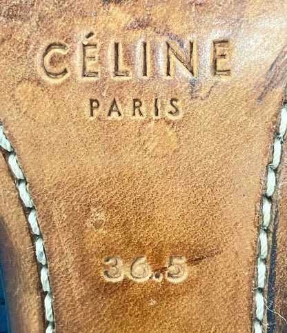 セリーヌ タッセルパンプス チャンキーヒール レディース SIZE 36.5 (M) CELINE