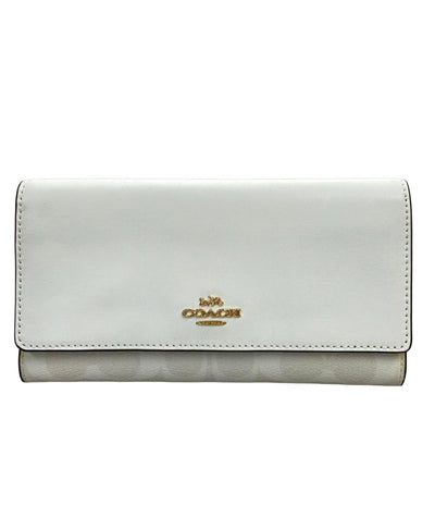 COACH 三つ折り長財布 PVC レザー シグネチャー 88024 レディース コーチ