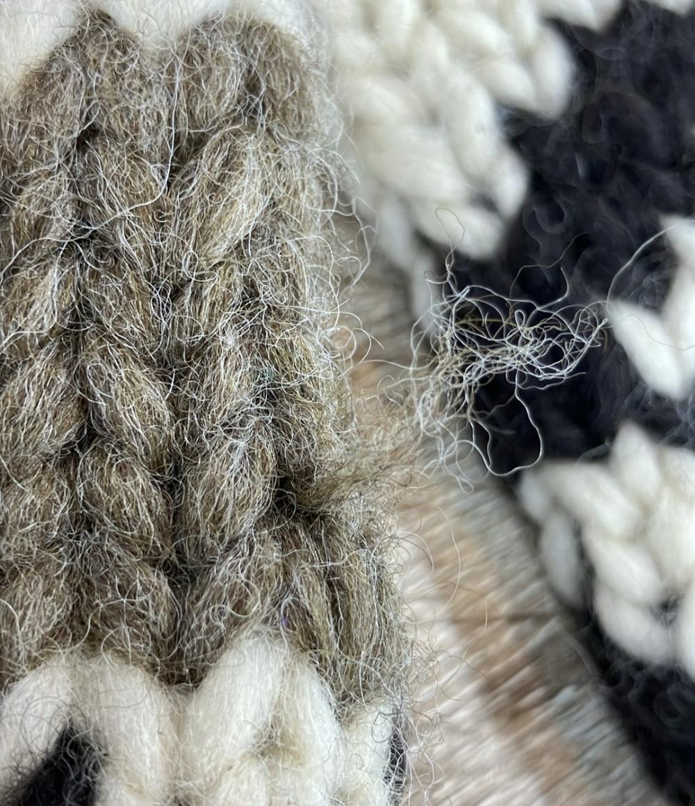 KANATA 長袖 カウチンニット ジップアップ メンズ SIZE 38 カナタ