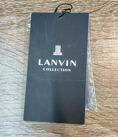 美品 LANVIN collection ノーカラージャケット シルクウールスリーローズ刺繍 フロントボタン 比翼仕立て タグ付き 2411202 レディース SIZE 38 (S)